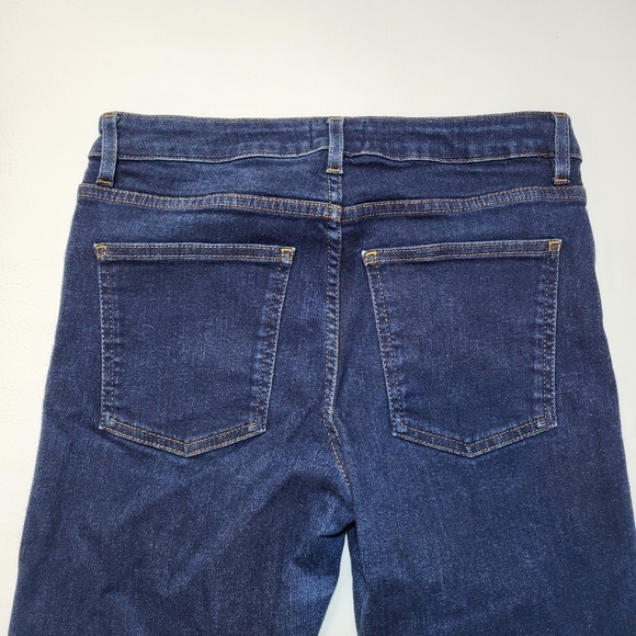 Acne Studios Jeans Dark Wash Denim Frayed Hem Skinny Style Women's Size 29 - Picture 6 of 9